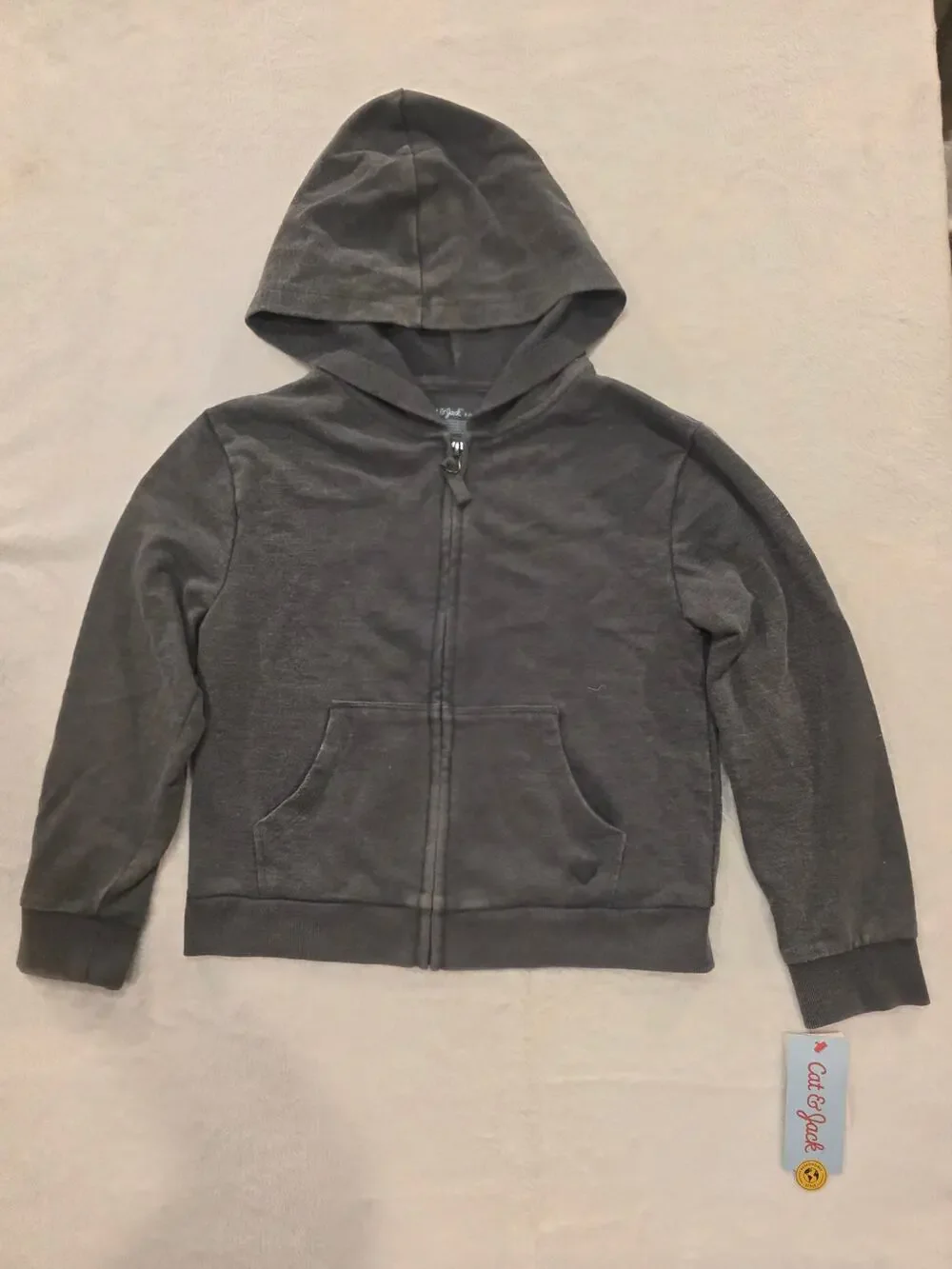 Cat & Jack Little Girls Zip Up Jacket Small 6/7 NWT